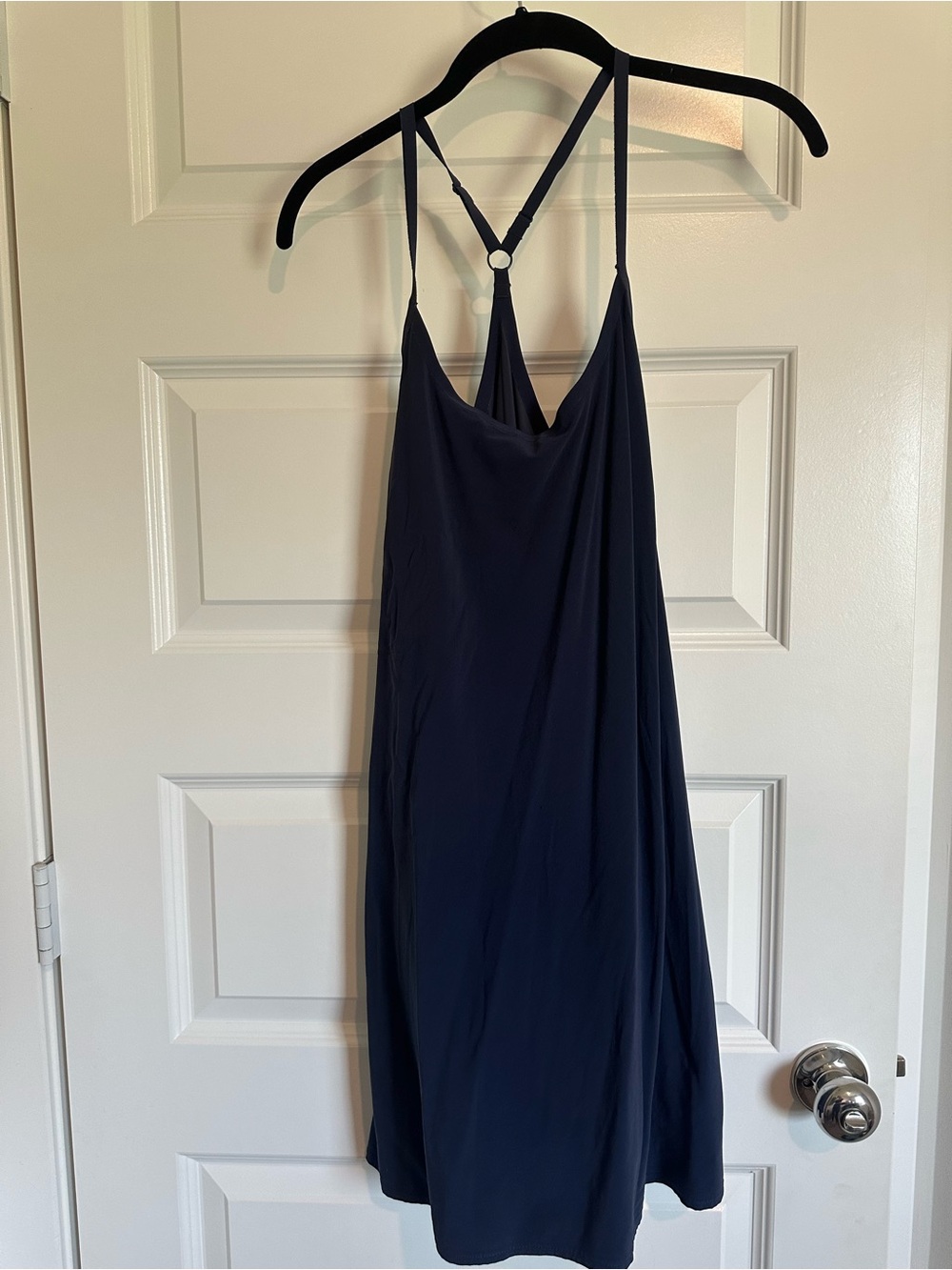 Outdoor Voices Navy Slip Dress with Strappy Back